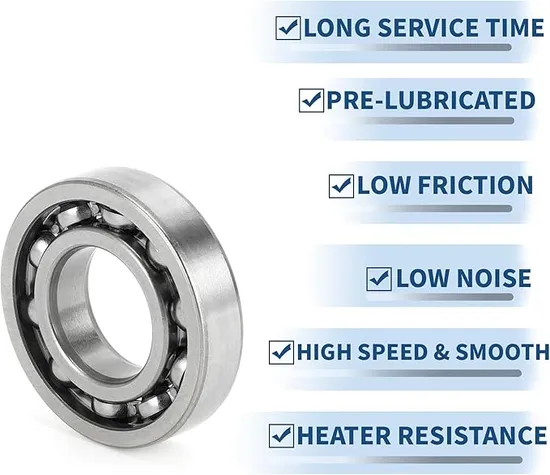 Zju-Bearing-6012-Single-Row-Deep-Groove-Radial-Ball-Bearing-Normal-Clearance-Steel-Cage-60-mm-Bore-ID-95-mm-Od-18-mm-Width-Open