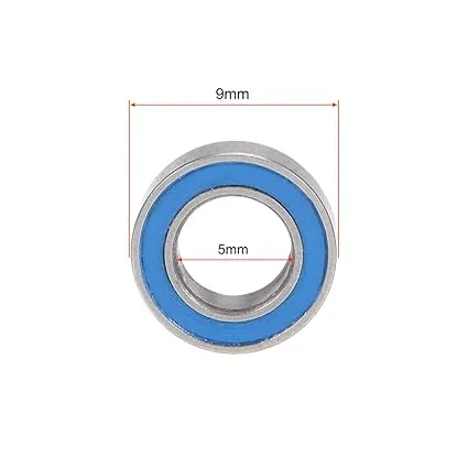 Mr95-2RS Bearings 5X9X3mm Double Sealed Pre-Lubricated 10PCS. Compact 5x9x3mm size, double sealed for dust protection, pre-lubricated for smooth operation. Ideal for small machinery, RC models, precision equipment. Durable and ready to use.