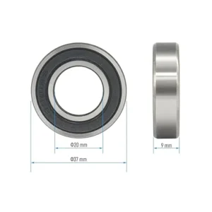 Zju High Rpm Cheap Factory Direct Selling Inch Size Auto Parts High Quality Deep Groove Ball Bearing 6300, 6006-2RS 6903 6904 6905 6906 6907 6908 China Factory – Deep Groove Ball Bearing view 1